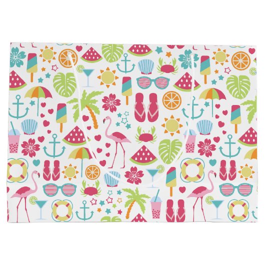 夏のおもしろい大抱き枕 ラージペーパーバッグ (裏面)