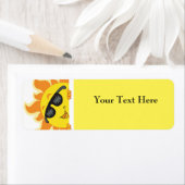夏のおもしろい差出人住所ラベル ラベル (インサイチュ)