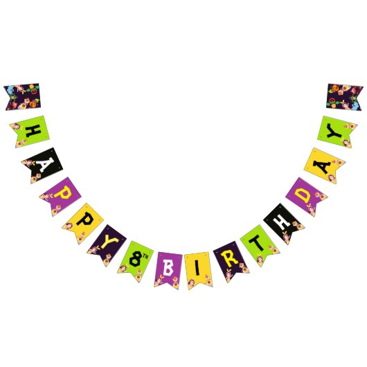 夏のおもしろい歌を着た巨大な黄色いバナナ バンティングフラッグ (全)