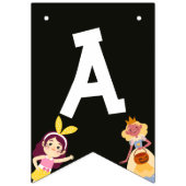 夏のおもしろい歌を着た巨大な黄色いバナナ バンティングフラッグ (第3の旗)