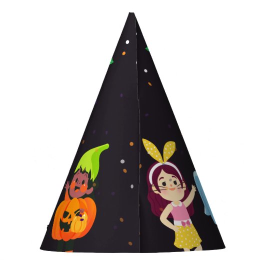 夏のおもしろい歌を着た巨大な黄色いバナナ パーティーハット (裏面)