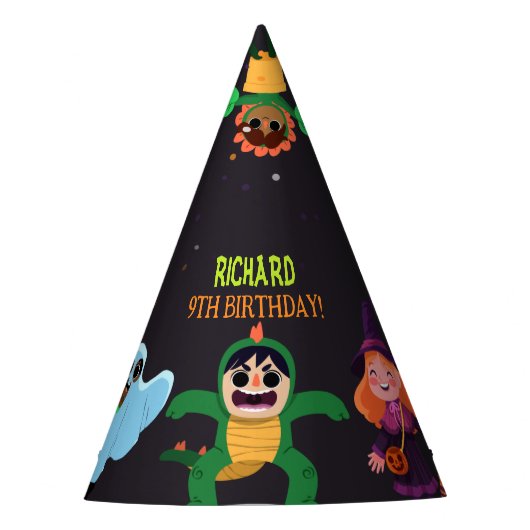 夏のおもしろい歌を着た巨大な黄色いバナナ パーティーハット (正面)