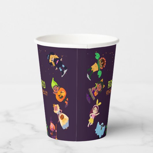 夏のおもしろい歌を着た巨大な黄色いバナナ 紙コップ (右)