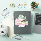 夏のおもしろい熱帯ビーチ生活 シール (iPadカバー)