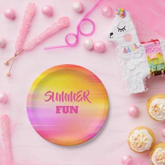 夏のおもしろい紙プレート7" ペーパープレート (パーティー)