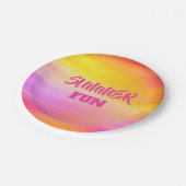 夏のおもしろい紙プレート7" ペーパープレート (アングル)