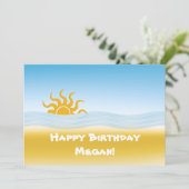 夏のおもしろい誕生会 招待状 (スタンド正面)