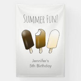 夏のおもしろい誕生日 横断幕