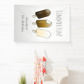 夏のおもしろい誕生日 横断幕 (インサイチュ)