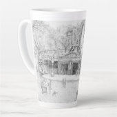 夏のおもしろい カフェラテマグ (左アングル)