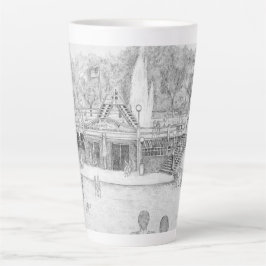 夏のおもしろい カフェラテマグ