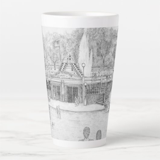 夏のおもしろい カフェラテマグ (正面)