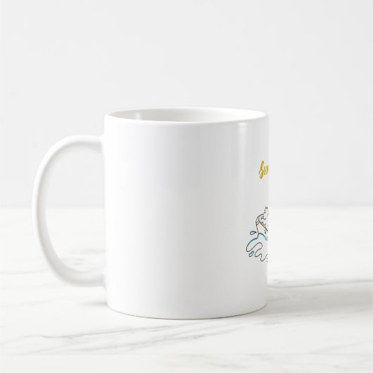 夏のおもしろい コーヒーマグカップ (左)