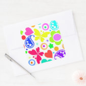 夏のおもしろい スクエアシール (封筒)