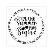 夏のおもしろい セルフインキングスタンプ (デザイン)