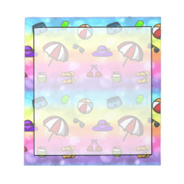 夏のおもしろい ノートパッド