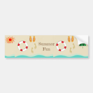 夏のおもしろい バンパーステッカー