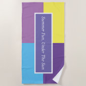 夏のおもしろい ビーチタオル (正面)