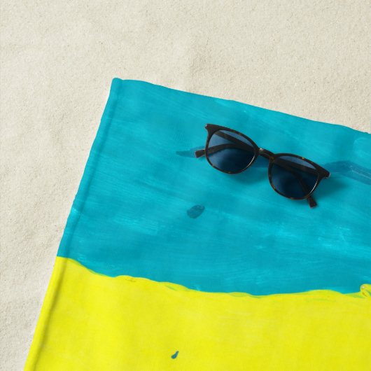 夏のおもしろい ビーチタオル (インサイチュ)