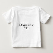 夏のおもしろい ベビーTシャツ (裏面)