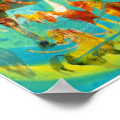 夏のおもしろい ポスター (角)