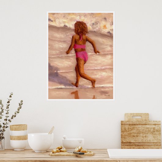 夏のおもしろい ポスター (キッチン)