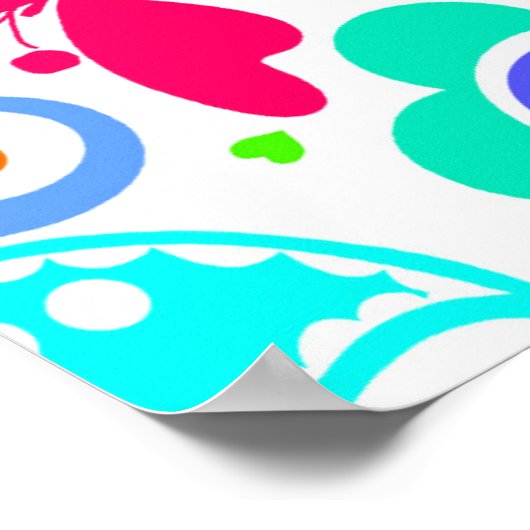 夏のおもしろい ポスター (角)