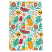 夏のおもしろい ミディアムペーパーバッグ (裏面)