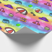 夏のおもしろい ラッピングペーパー (角)