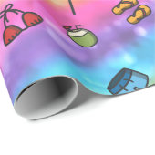 夏のおもしろい ラッピングペーパー (ロールコーナー)