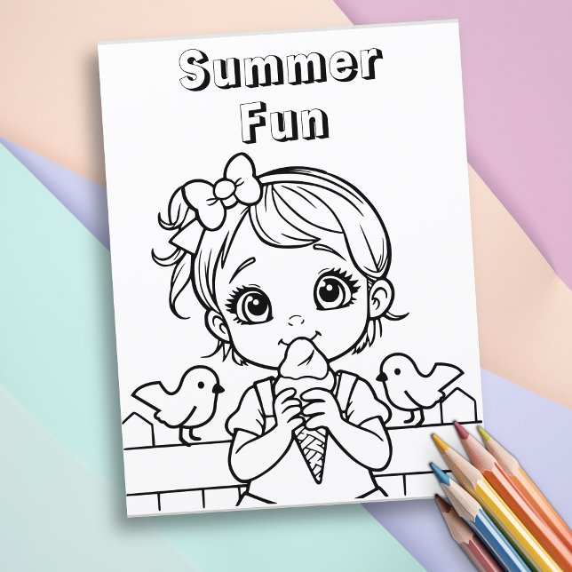 夏のおもしろい | 子のカラーリングページ (クリエイターアップロード済み)