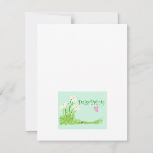 夏のおもしろい 招待状 (裏面)