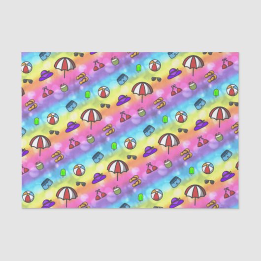 夏のおもしろい 薄葉紙 (正面)