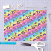 夏のおもしろい 薄葉紙 (クラフト)