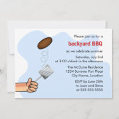 夏のおもしろいBBQパーティー 招待状 (裏面)