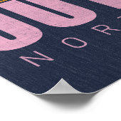 夏のおもしろいOBXアウターバンクノースカロライナヴィンテージ ポスター (角)