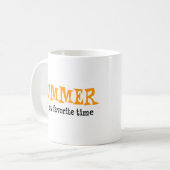 夏のお気に入りの季節のマグカップ コーヒーマグカップ (正面左)