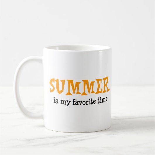 夏のお気に入りの季節のマグカップ コーヒーマグカップ (左)