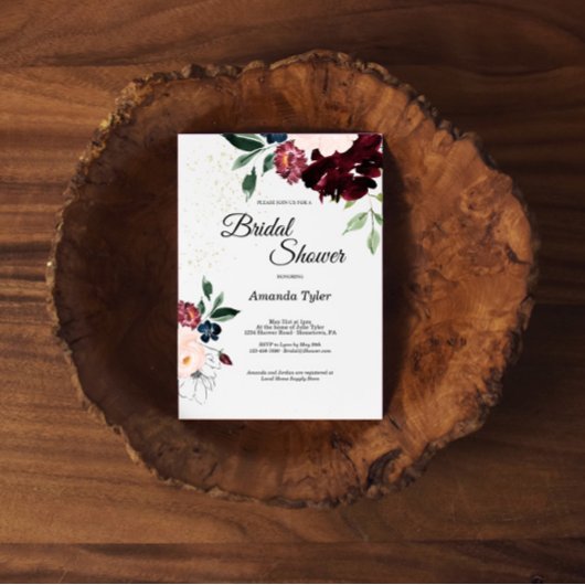 夏のお祝いブライダルシャワー招待 招待状