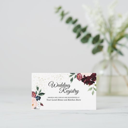 夏のお祝い結婚のレジストリ格納装置カード エンクロージャーカード (スタンド正面)