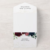 夏のお祝い結婚の全てを一つの招待状で オールインワン招待状 (外側)