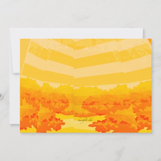 夏のお祝い 招待状 (裏面)