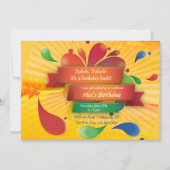 夏のお祝い 招待状 (正面)