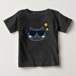 夏のかわいいかわいい猫 ベビーTシャツ