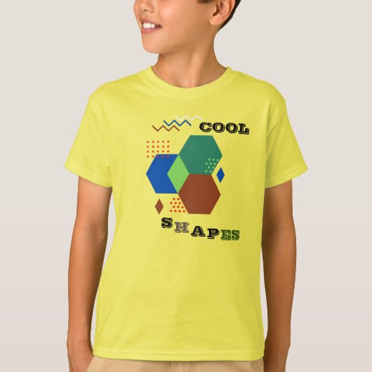 夏のかわいい形が乱れる Tシャツ (正面)