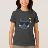 夏のかわいい猫 トライブレンドＴシャツ (正面)