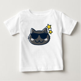 夏のかわいい猫 ベビーTシャツ