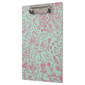 夏のかわいい花パターン クリップボード (左)
