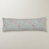 夏のかわいい花パターン ボディピロー (裏面)