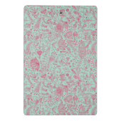 夏のかわいい花パターン ミニクリップボード (裏面)